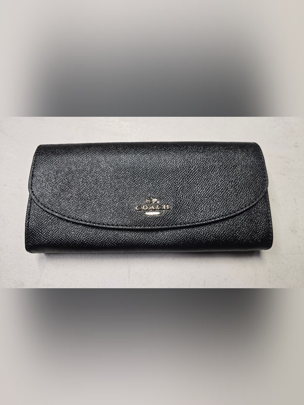 Coach Slim Envelope Wallet Crossgrain Leather
